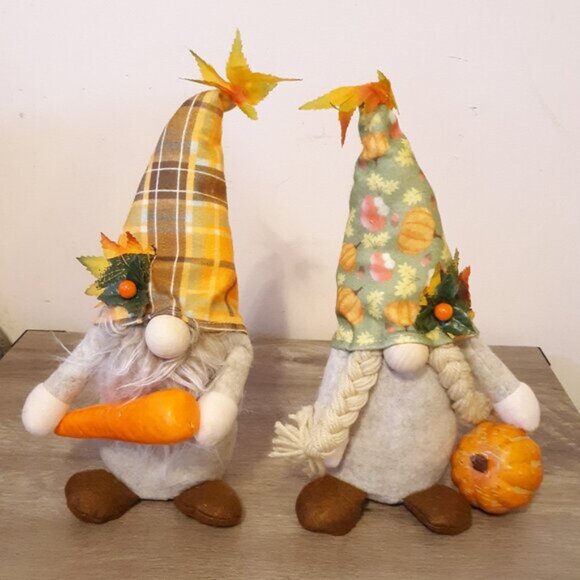 2 Pieces Fall Gnomes Plush Fall Thanksgiving Decorations for Home Table Décor - Picture 1 of 7